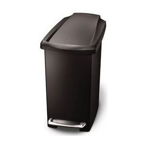 Prullenbak simplehuman Slim Zwart 10L