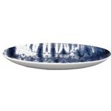 vtwonen - Tie-Dye - Dinerbord - Diepblauw - Set van 4