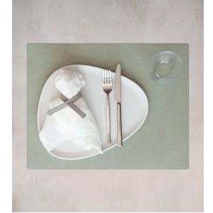 Placemat Lind DNA Square L Nupo Olive Green (Set van 4)-35 x 45 cm