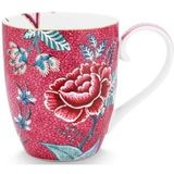 Mok Pip Studio Flower Festival Deco Dark Pink 350 ml (Set van 6)