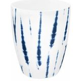 vtwonen - Mok - Tie-Dye Wit - Porselein - Set van 4