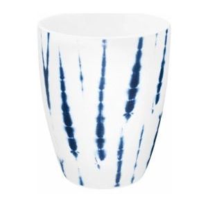 vtwonen - Mok - Tie-Dye Wit - Porselein - Set van 4