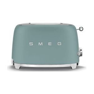 SMEG TSF01EGMEU - Broodrooster - Mat Emerald Green - 2x2 - 950W - 6 niveaus