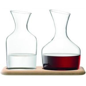 Karaf L.S.A. Wine Set met Onderzetter Set van 2 Stuks