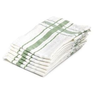 Theedoek Libeco Camaret Green Linnen (Set van 6)