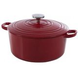 BK Bourgogne braadpan Ø 24 cm - rood - gietijzer - inductie