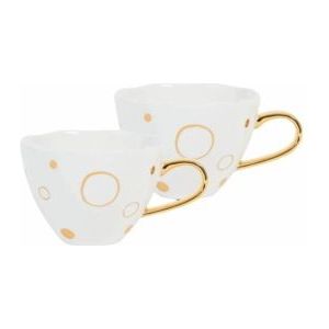 Thee- en Koffiekop Urban Nature Culture Good Morning Special Edition Gold 350 ml (2-Delig)