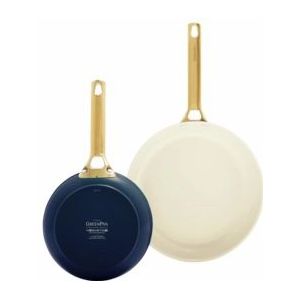 Pannenset Greenpan Padova Oxford Blue Met Keramische Antikleeflaag (2-delig)