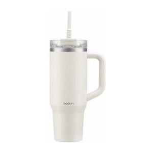 Reismok met rietje Bodum Travel Mug White 1.2L