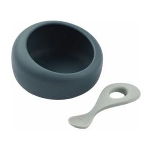 Liewood - Sparia Bowl With Spoon - Tafelset - Whale Blue / Dove Blue