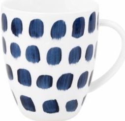 VT Wonen - With Ear - Mok - Blauw/Wit - Set van 4 - Porselein