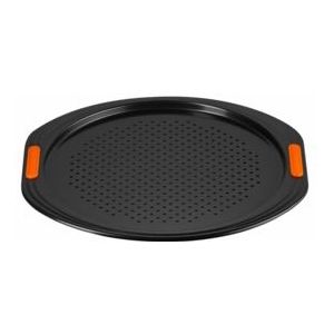 Le Creuset - Rond - Pizzaplaat - Zwart - Gemaakt van Sterk Staal, Diameter 33 cm