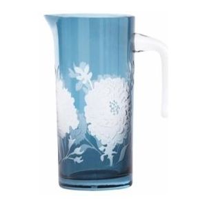 POLSPOTTEN - Pitcher - Peony - Donkerblauw - Glas