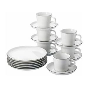 Arzberg Koffieset Cucina Colori Zwart 18-Delig