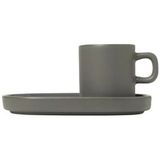 Blomus Pilar Pewter Espressokop (4-Delig)