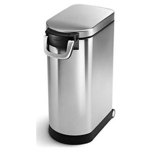 Opbergbox Simplehuman Dierenvoer Zilver 35L