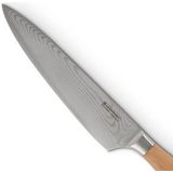 Le Creuset - Koksmes - Bruin/Zilver - Damaststaal 18/8 - Lemmetlengte 20 cm