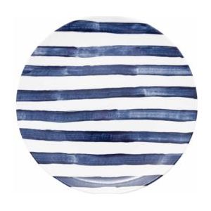 VT Wonen - Painted - Dinerbord - Blauw - Porselein - Set van 2