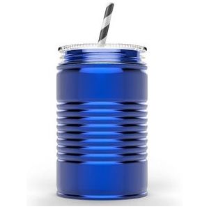 Drinkbeker Asobu Mason Jar I can Blauw 540 ml