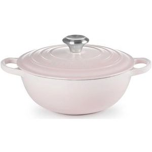 Le Creuset - Braadpan Signature - Marmite - Shell Pink - Gietijzer - 3,1 liter