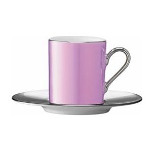 Koffiekop L.S.A. Palazzo en Schotel Pink 100 ml