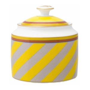 Suikerpot Pip Studio Chique Stripes Yellow 550 ml (Set van 2)