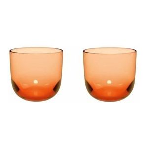 Waterglas Like by Villeroy & Boch Apricot (Set van 2)