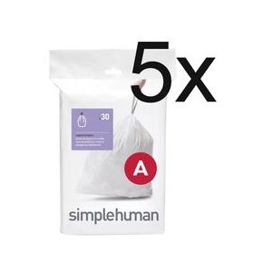 Afvalzakken simplehuman Code A 4,5L (5 x 20-delig)