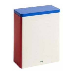 HAY - Tin Container - Off-White / Blue / Red - X-Large - Tinplaat