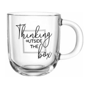 Koffie- en theeglas Leonardo Thinking Outside The Box 400 ml (4-delig)