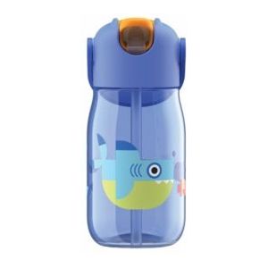 Drinkfles ZOKU Kids Flip met Rietje Blue 415 ml