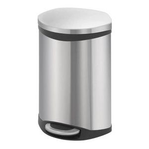 EKO Shell Bin Prullenbak - 10 l - Mat RVS