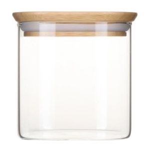 Voorraadpot Pebbly Rond Hout 800 ml