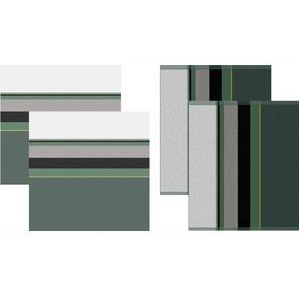 Combiset DDDDD Rico Green 2 Keukendoeken + 2 Theedoeken-60 x 65 cm