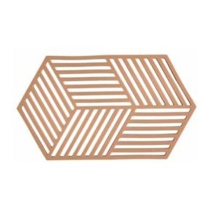 Zone Denmark - Hexagon Onderzetter - Licht Terracotta - Siliconen - 24 cm