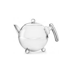 Bredemeijer - Theepot Bella Ronde 0,75L chroom beslag- Dubbelwandig