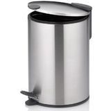 Pedaal Afvalemmer, 3 L, Mat Zilver - Kelas-sMats