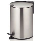 Pedaal Afvalemmer, 3 L, Mat Zilver - Kelas-sMats