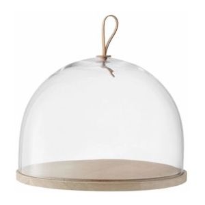 L.S.A. Ivalo Serveerstolp - Met Houten Voet - 20,5 cm - Transparant