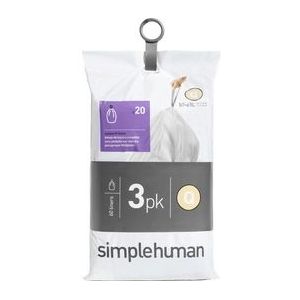 simplehuman Code Q Pocket Liner 50L Afvalzakken