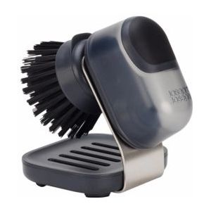 Afwasborstel Joseph Joseph SinkTech Soap Dispensing Palm Brush Met Houder