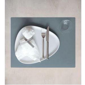 Placemat Lind DNA Square L Nupo Light Blue (Set van 4)-35 x 45 cm