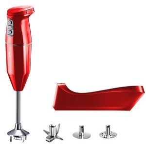 Bamix Cordless Plus draadloze staafmixer 34 cm rood