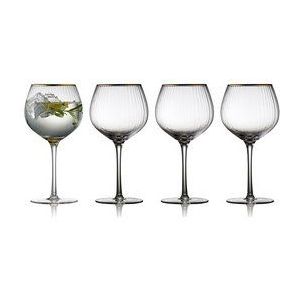 Gin & Tonic Glas Lyngby Glas Palermo Gold 650 ml (4-delig)