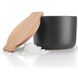 Eva Solo - Nordic Kitchen - Zoutpotje - 10,4 X 7,7 Cm Porselein/hout - Zwart