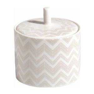 Suikerpot Missoni Zig Zag White