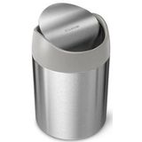 Tafelafvalemmer simplehuman Mini Can Zilver 1,5L