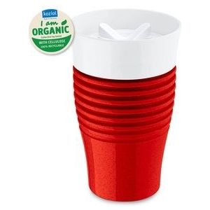 Herbruikbare Koffiebeker, 0.4 L, Organic Rood - Koziols-sSafe To Go