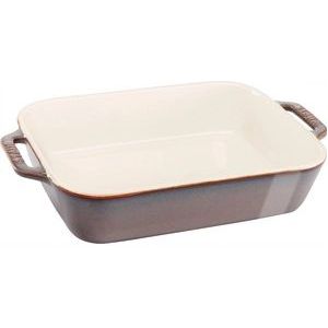 STAUB Gratin Ovenschaal Rechthoekig 27 x 20 x 6 cm antiek grijs