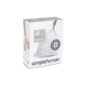 Afvalzak simplehuman Code D 20L Transparant 3-Pack 20 Stuks